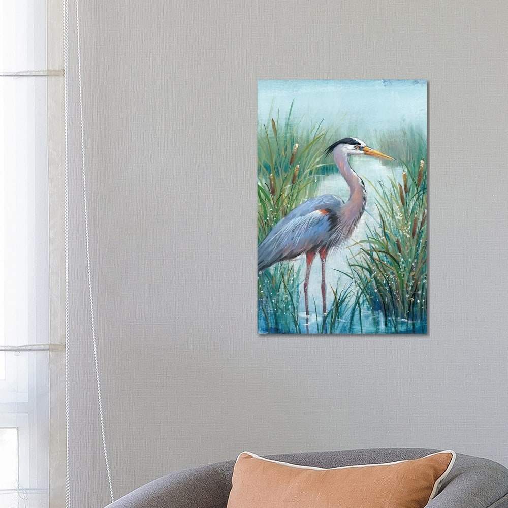 iCanvas "Marsh Heron I" by Tim OToole Canvas Print