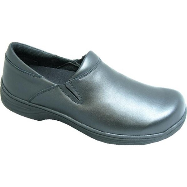 Genuine Grip Footwear Women's Slip-Resistant Slip-On Work Shoes Black ...