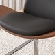 preview thumbnail 10 of 20, Corvus Mid-century Walnut Finish Accent Lounge Chair