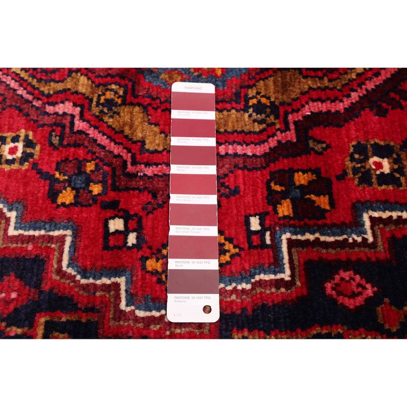 ECARPETGALLERY Hand-knotted Anatolian Dark Navy, Red Wool Rug - 4'6 x 7'4