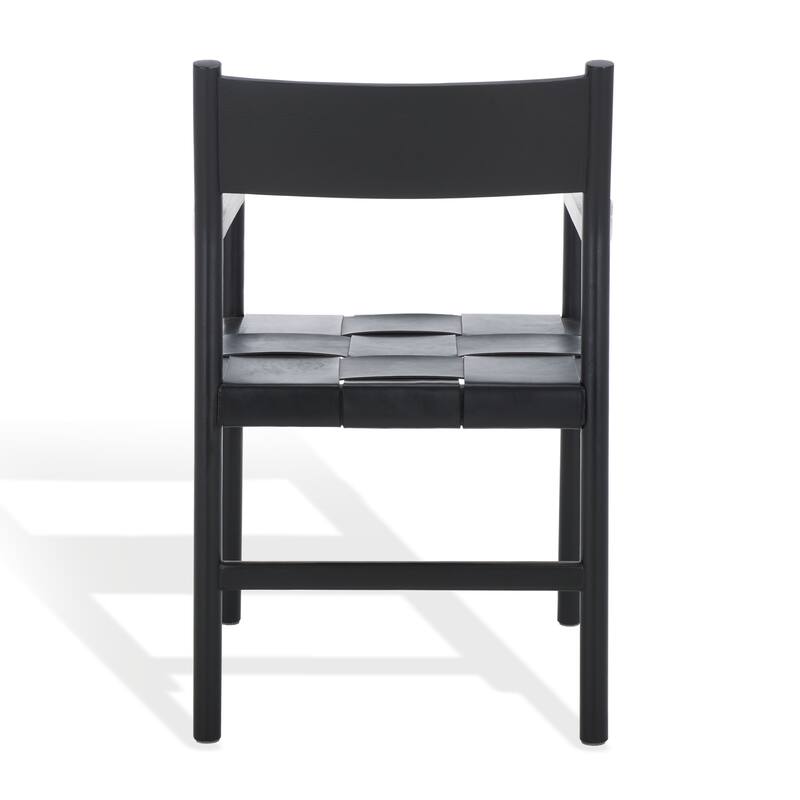 SAFAVIEH Couture Devnie Solid Wood Woven Dining Chair, Fully Assembled - 22"W x 23"D x 34"H