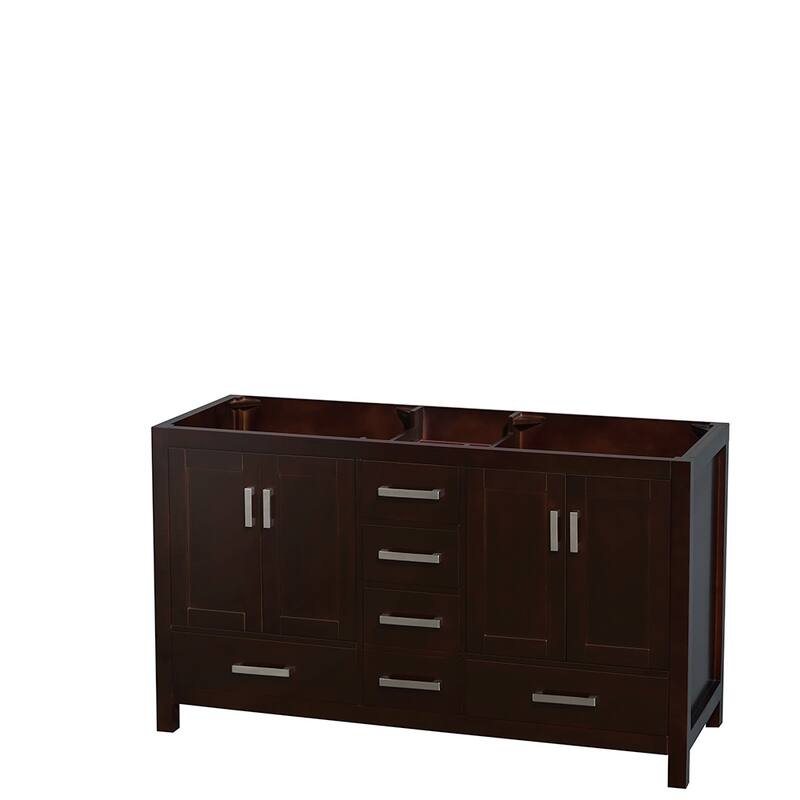 Wyndham Collection Sheffield Double Vanity Set, Medicine Cabinets