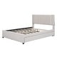 preview thumbnail 8 of 15, Charming Upholstered Platform Bed with Extra Storage and Comfort