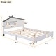preview thumbnail 36 of 48, Wood Bed Frame w/ House-Shaped Headboard & Motion Activated Night Lights for Kids