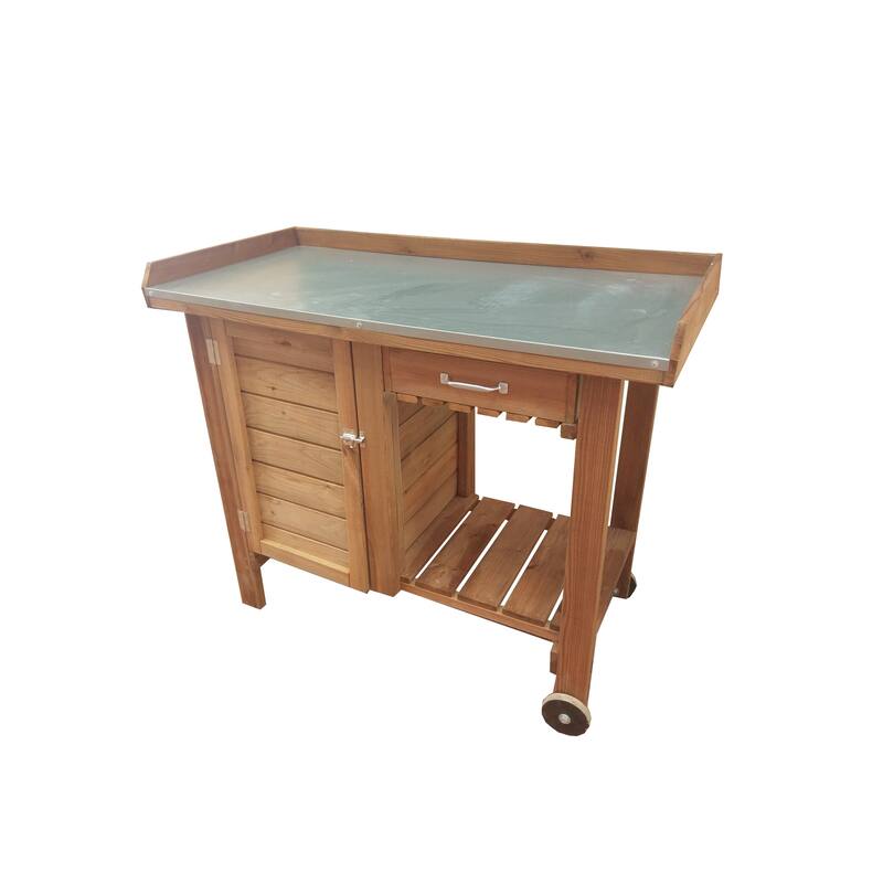 Gardener's Tables with Tin Surface