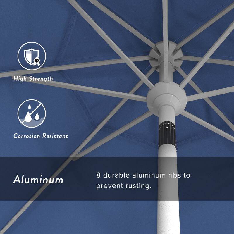 Okaloosa 9ft Deluxe Crank Lift Umbrella by Havenside Home, Base Not Included