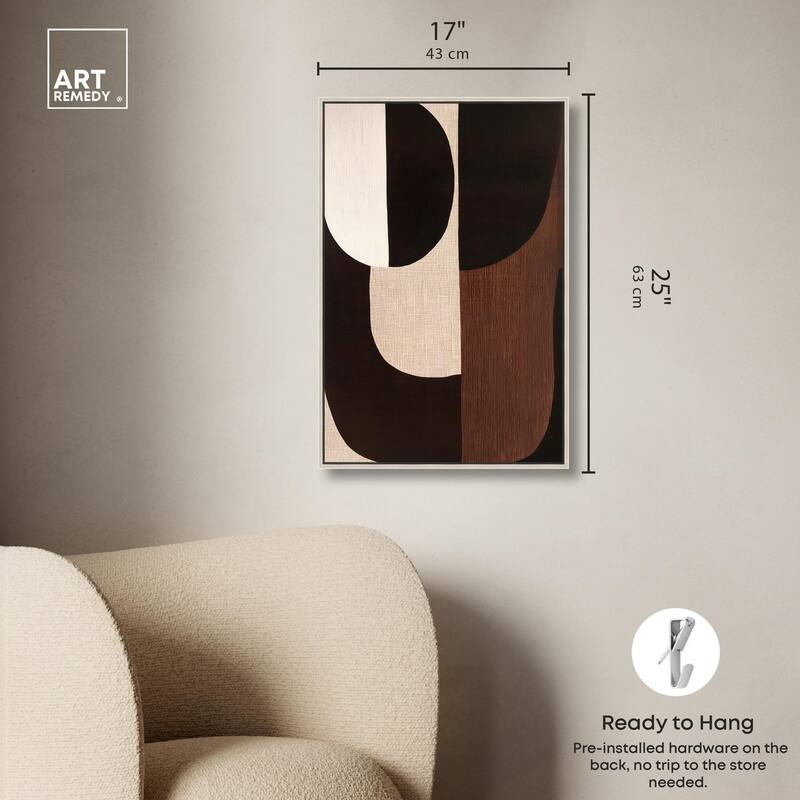 Quartet in Brown I Canvas by Art Remedy