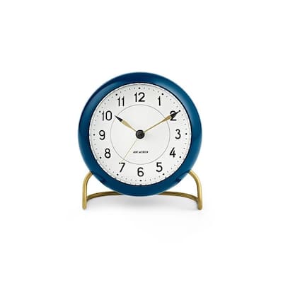Arne Jacobsen Station Table Clock, Ø: 4.3"