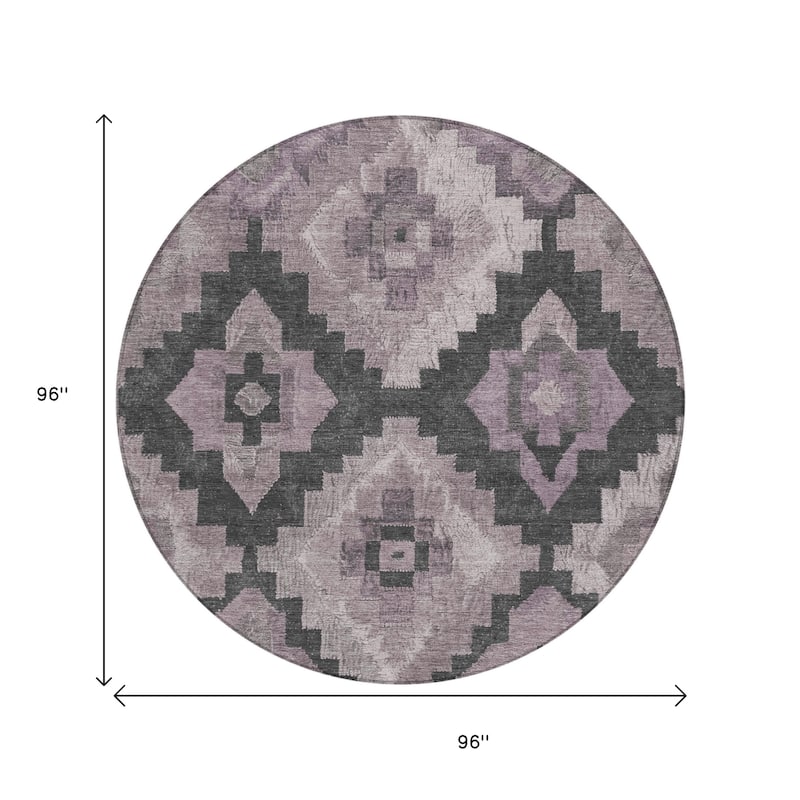 HomeRoots Aztec Transitional Rectangle Outdoor Rug