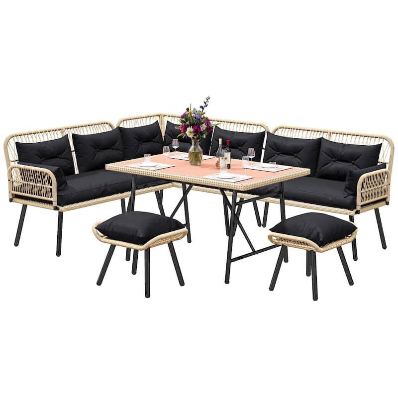 Moasis 7-Piece Outdoor Patio Furniture Set