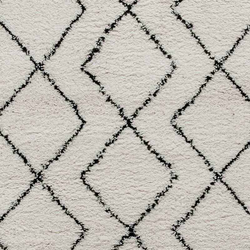 Geometric Bohemian Shag Rug