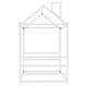 preview thumbnail 11 of 10, House Platform Bed with Roof and Chimney , Modern Design, Sturdy Metal Frame, Imaginative Playhouse Style, Easy Assembly