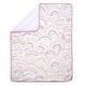 preview thumbnail 2 of 3, Lambs & Ivy Signature Rainbow Minky/Faux Shearling Soft Fleece Baby Blanket