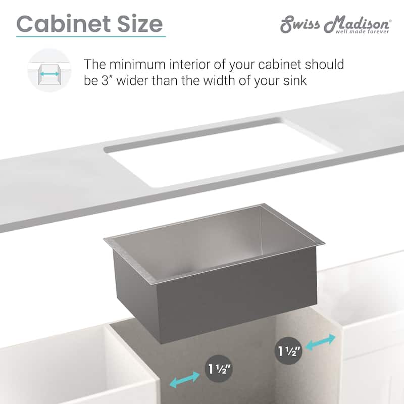 Rivage 30 x 18 Undermount Kitchen Sink