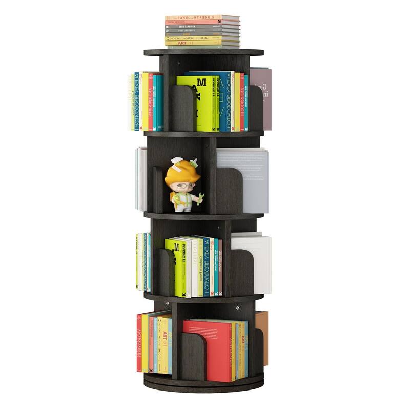 Rotating Bookshelf 51.2" - Black