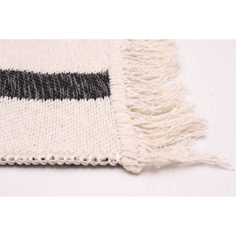 ECARPETGALLERY Flat-Weave Ankara III White Kilim