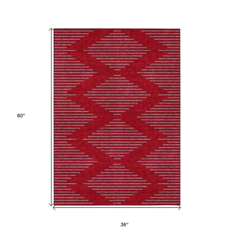 HomeRoots Geometric Transitional Rectangle Outdoor Rug