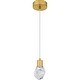 preview thumbnail 3 of 7, Skye Integrated LED Brushed Gold Mini Pendant