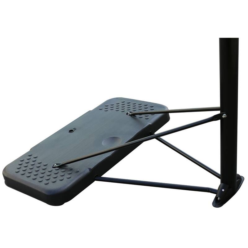 43" Gray Mix Basketball Hoop System Height Adjustable Basketball Hoop with Wheels