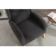 preview thumbnail 93 of 98, Teddy Fabric Upholstered Rocking Armchair with Solid Wood Frame & Legs, Cozy Ergonomic Lounge Chair with Soft Cushioning