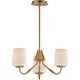 preview thumbnail 2 of 9, Maxim 12695WT Durham 3 Light 19" Wide Chandelier