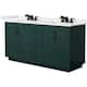 Option Green / White Quartz Top / Matte Black Hardware