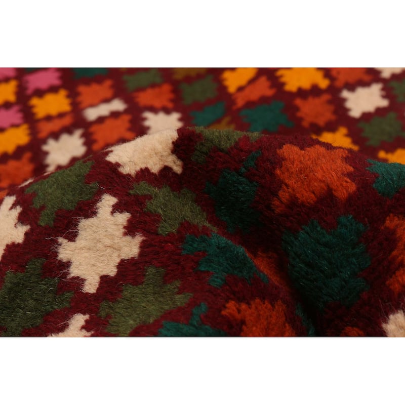 ECARPETGALLERY Hand-knotted Akhjah Red Wool Rug - 6'4 x 7'10