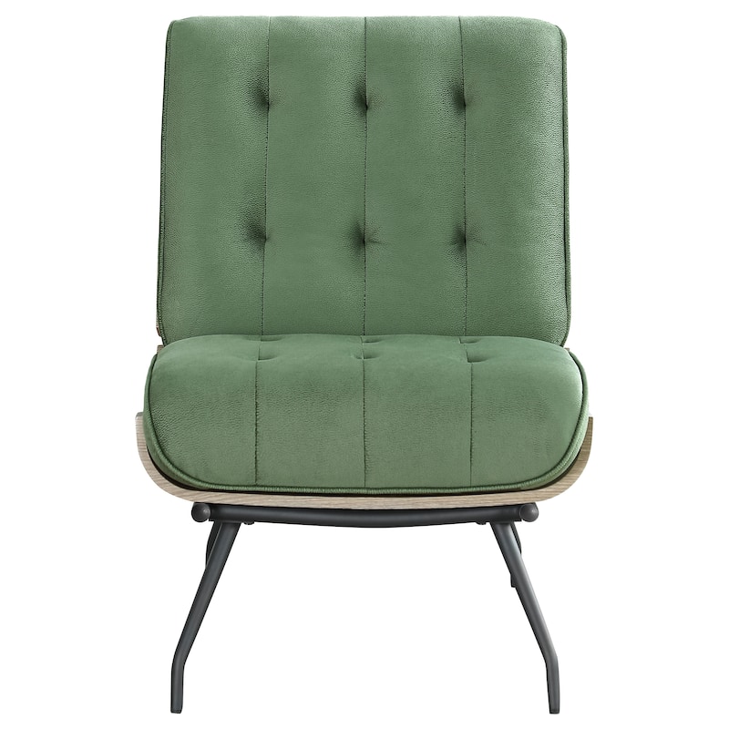 Aloma Upholstered Tufted Armless Accent Chair