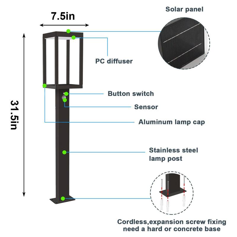 Solar Outdoor Pathway Sensor Light