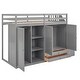 preview thumbnail 30 of 30, Twin Functional Loft Bed with 3 Shelves, 2 Wardrobes and 2 Drawers
