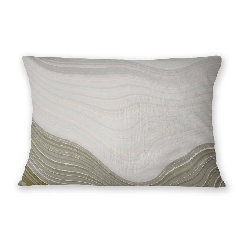 BUTTE WAVE SAGE Lumbar Pillow By Jenny Lund On Sale Bed Bath