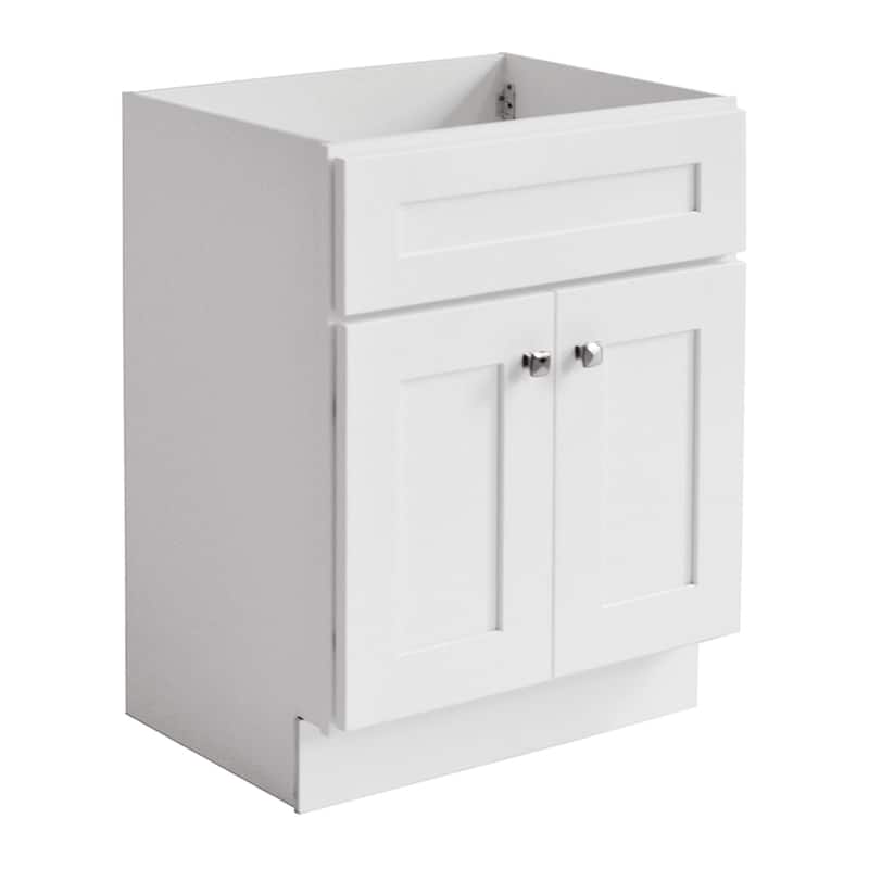 Design House 214569 Brookings 30" Single Free Standing Vanity Cabinet - White - Painted
