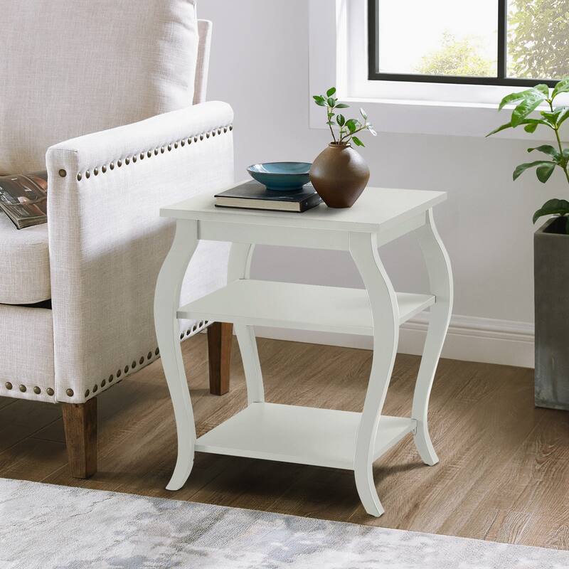 Andreas 2-shelf End Table