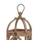 preview thumbnail 45 of 52, Glitzhome Set of 2 Wooden Church Style Decorative Lanterns Candle Holders for Wedding Mantle Entryway