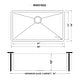 preview thumbnail 10 of 11, Ruvati 33-inch Undermount 16 Gauge Tight Radius Large Kitchen Sink Stainless Steel Single Bowl - RVH7433 - Silver - 33" x 19"
