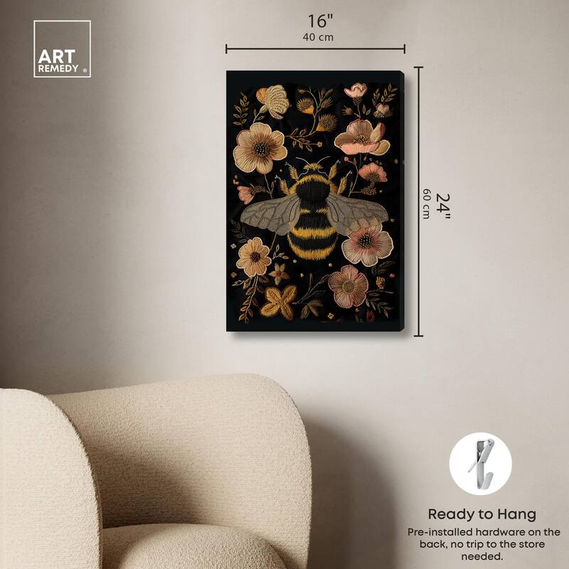 Honeyed Herald II Canvas by Art Remedy, Gallery Wrapped