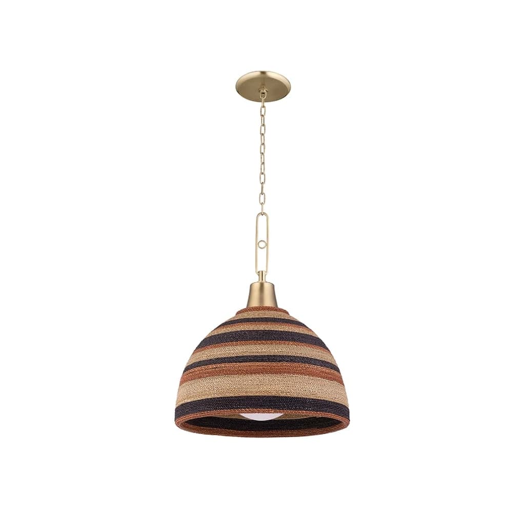 The Curated Nomad Brittan 1-light Aged Brass Pendant