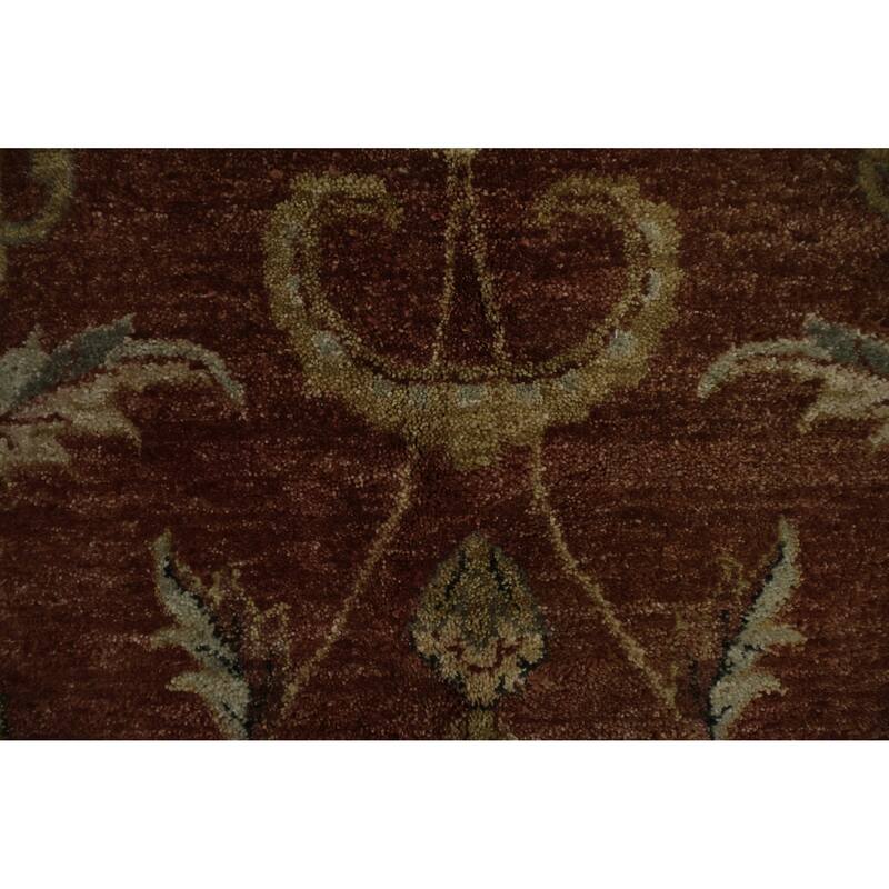 Hand Knotted Oriental 100% Wool Carpet Traditional All-Over Oranges & Rust Peshawar Area Rug - 14' 3'' X 10' 2''