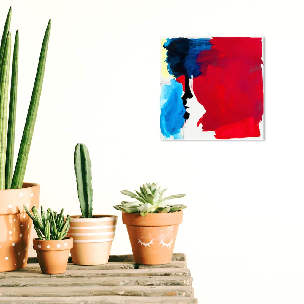 Wynwood Studio Abstract Slushy Splash Red and Modern & Contemporary Wall Art Canvas Print