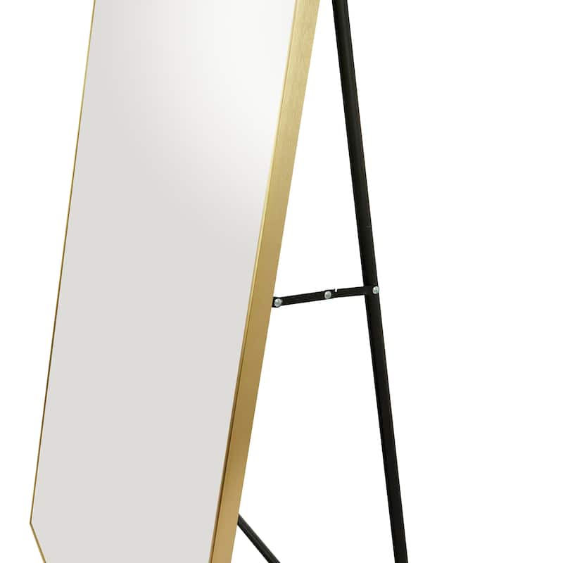 Metal Modern Rectangular Floor Mirror