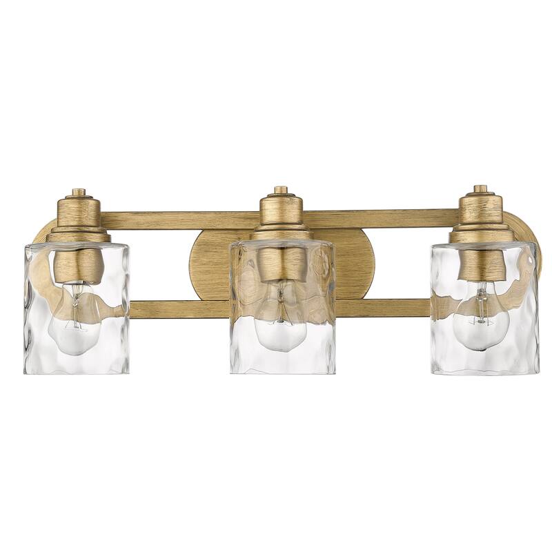 Lumley 3-light Bath/ Vanity Fixture w/ Optic Glass