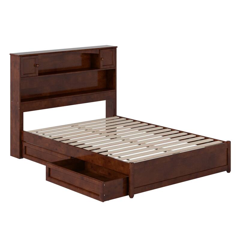 Hadley Platform Bed with Panel Footboard and Storage Drawers