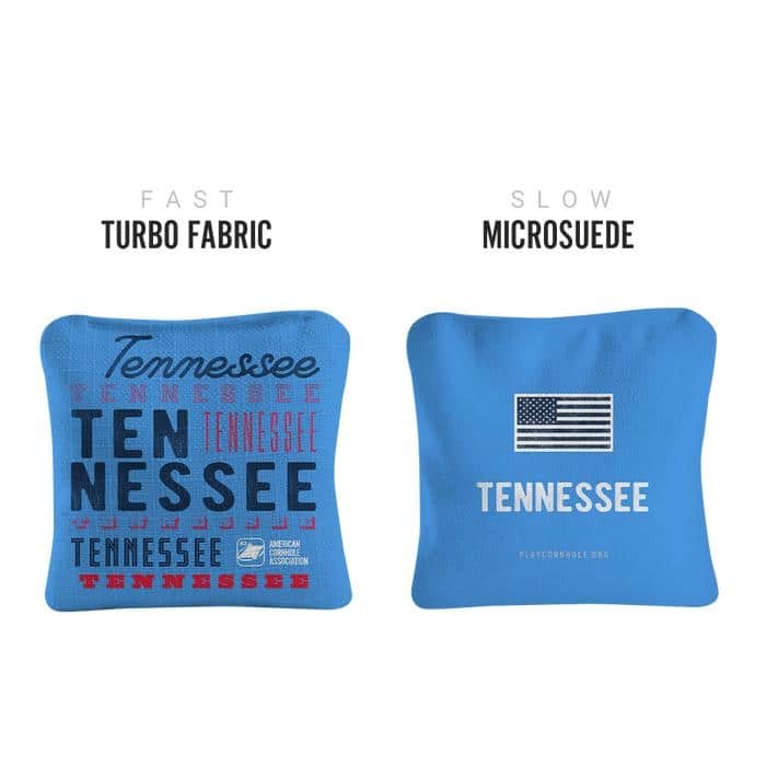 Tennessee Football Light Blue Dual Sided Cornhole Bags