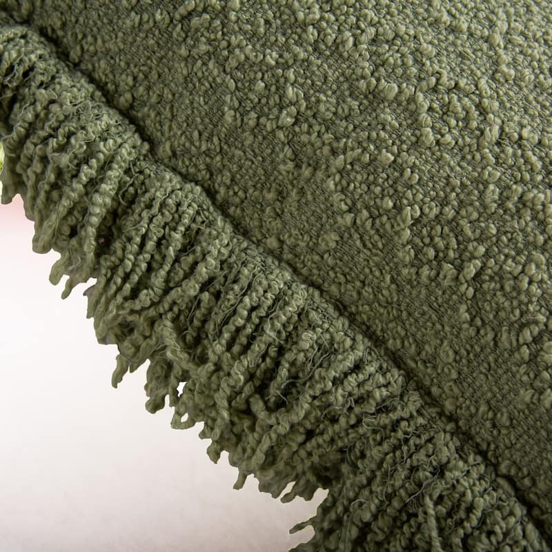 Rizzy Home Solid Modern Craft Textured Throw Pillow