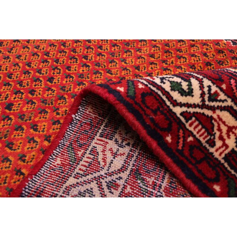 ECARPETGALLERY Hand-knotted Andelz Red Wool Rug - 3'0 x 9'10