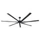 preview thumbnail 21 of 24, 84" Industrial Aluminum Warehouse Black Extra Large Ceiling Fan with Remote - 84" Big Ceiling Fan