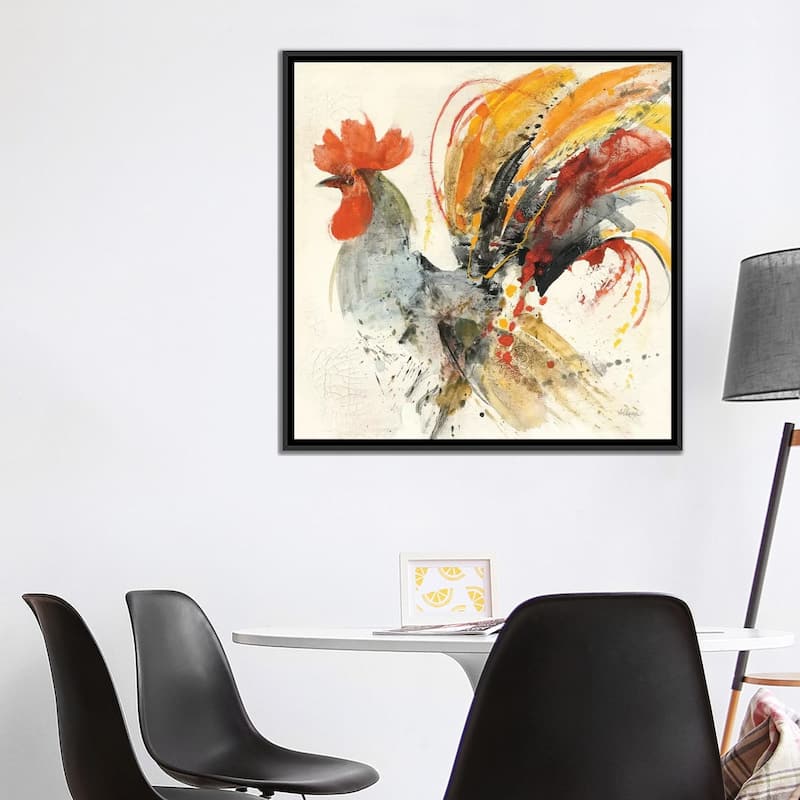 iCanvas "Festive Rooster II" by Albena Hristova Framed Canvas Print