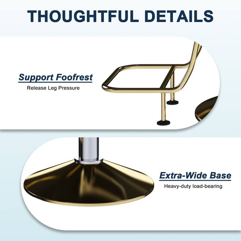 Roomfitters Professional Hydraulic Salon Chair with 360° Swivel, Heavy Duty Barber Stylist Chair with Gold Base