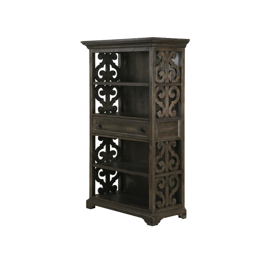 Magnussen Home Bellamy Peppercorn Bookcase - 40"W x 19.5"D x 68"H