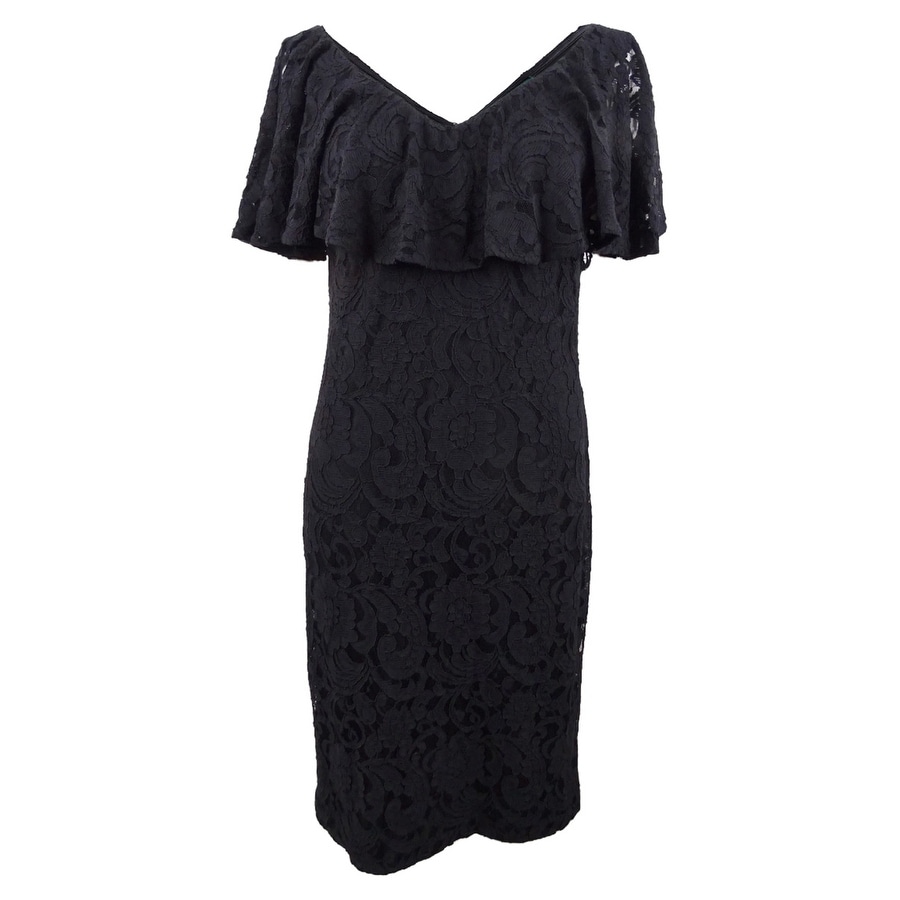 women's floral lace dress
